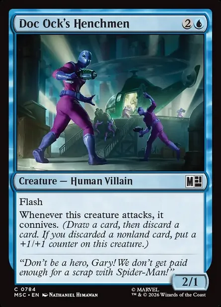 Doc Ock's Henchmen, Magic card MSC 784 — Marvel Super Heroes Commander set