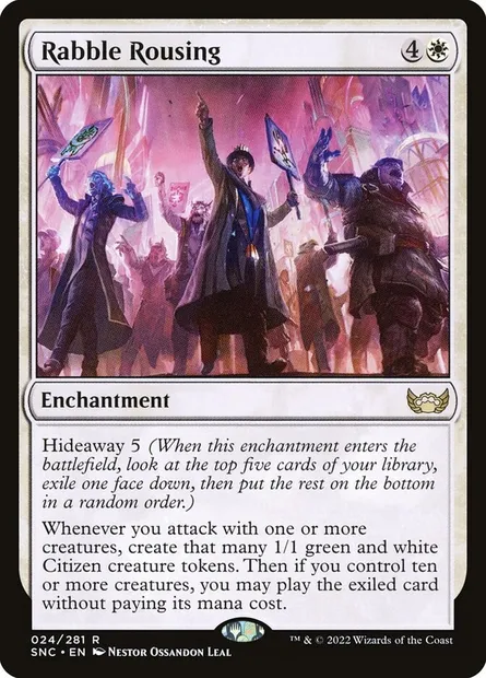 Rabble Rousing, Magic card SNC 24 — Streets of New Capenna set