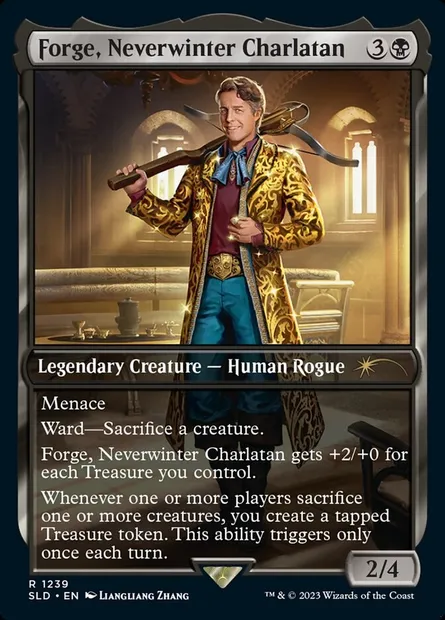 Forge, Neverwinter Charlatan, carte Magic SLD 1239 — extension Secret Lair Drop