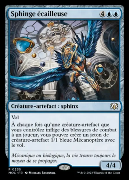 Sphinge écailleuse, carte Magic MOC 235 — extension March of the Machine Commander