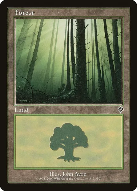 Forest, Magic card INV 347 — Invasion set