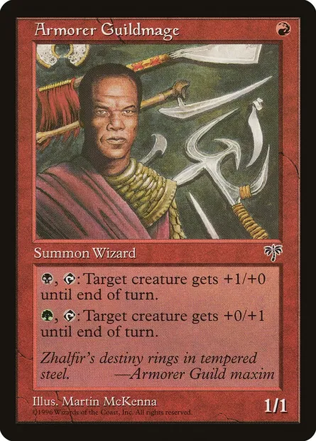 Armorer Guildmage, Magic card MIR 156 — Mirage set