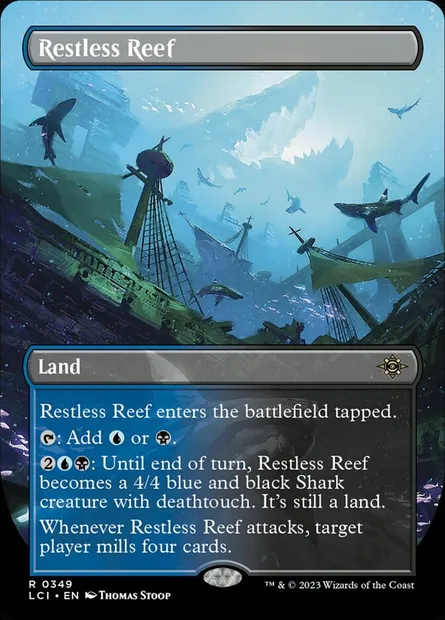 Restless Reef, Magic card LCI 349 — The Lost Caverns of Ixalan set