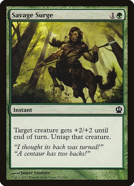 Savage Surge, Magic card THS 176 — Theros set