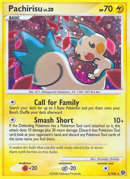 Pachirisu, Pokémon card GE 5 — Great Encounters set