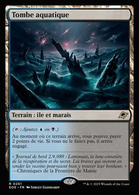 Tombe aquatique, carte Magic EOE 261 — extension Edge of Eternities