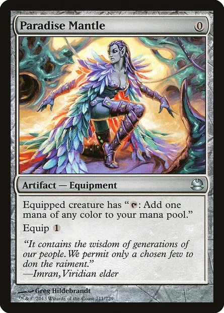 Paradise Mantle, Magic card MMA 211 — Modern Masters set