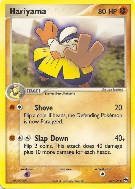 Hariyama, Pokémon card EXBS 033 — EX Battle Stadium set
