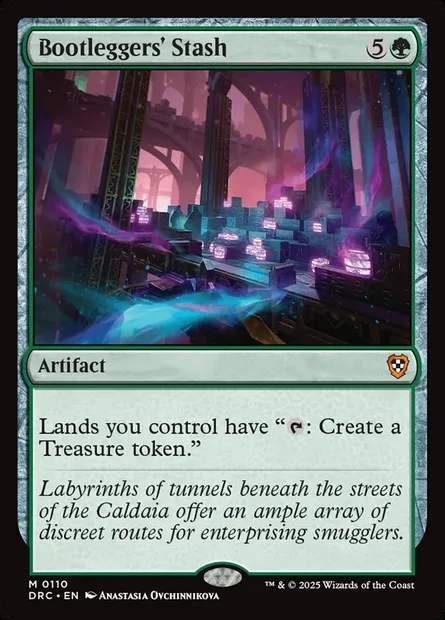 Bootleggers' Stash, Magic card DRC 110 — Aetherdrift Commander set