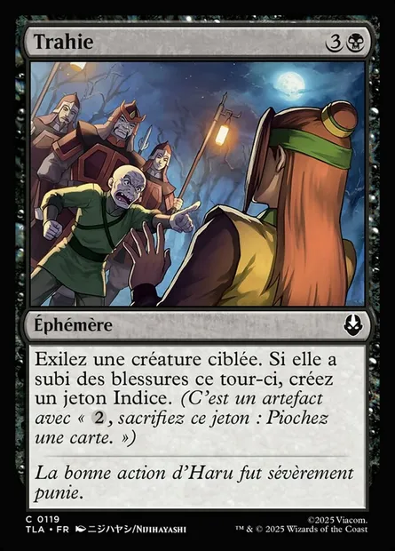 Trahie, carte Magic TLA 119 — extension Avatar: The Last Airbender