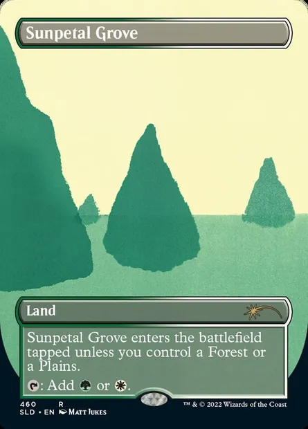 Bosquet de Solpétal, carte Magic SLD 460 — extension Secret Lair Drop