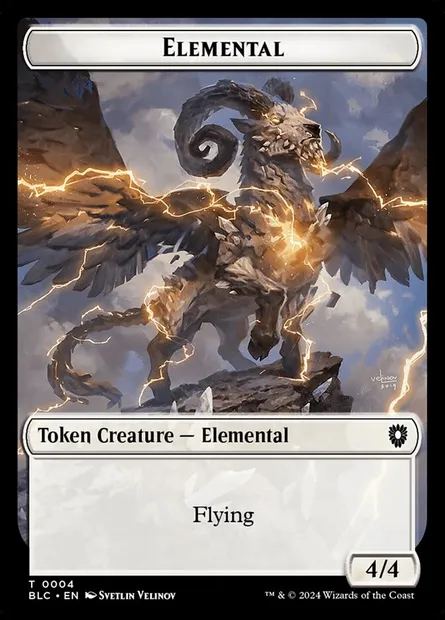 Elemental, Magic card TBLC 4 — Bloomburrow Commander Tokens set