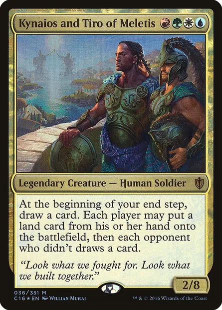 Kynaios and Tiro of Meletis, Magic card C16 36 — Commander 2016 set