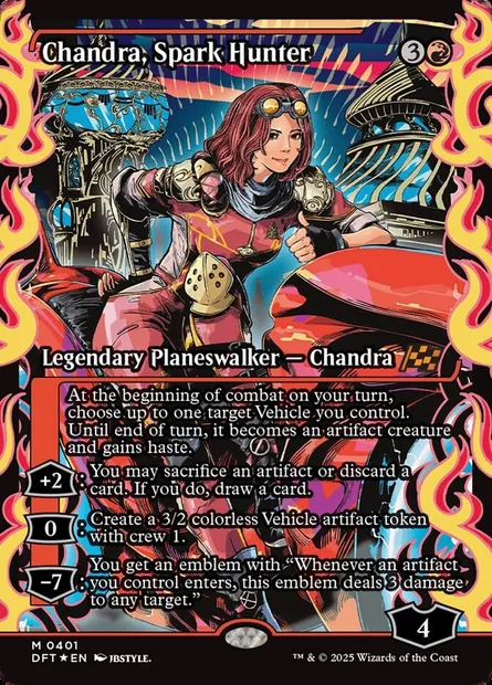 Chandra, Spark Hunter, Magic card DFT 401 — Aetherdrift set