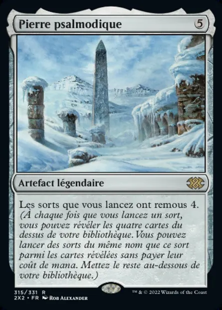 Pierre psalmodique, carte Magic 2X2 315 — extension Double Masters 2022