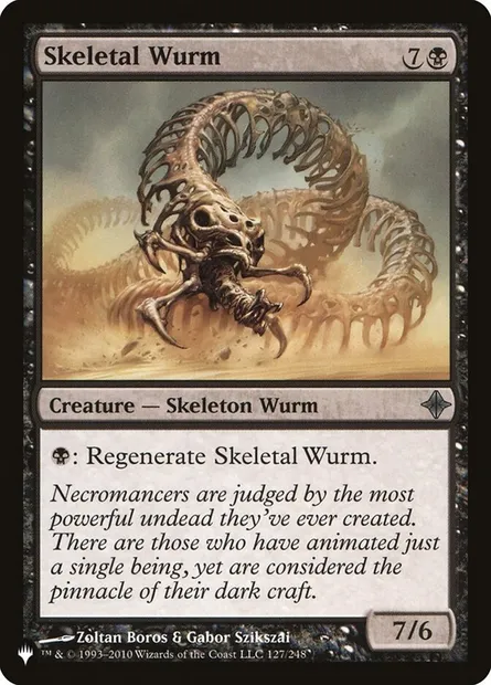 Skeletal Wurm, Magic card PLST ROE-127 — The List set
