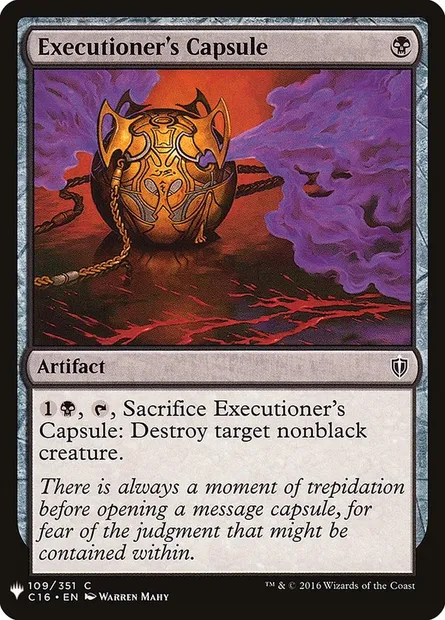 Executioner's Capsule, Magic card PLST C16-109 — The List set
