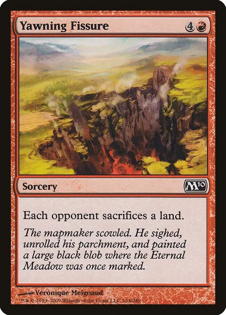 Yawning Fissure, Magic card M10 164 — Magic 2010 set