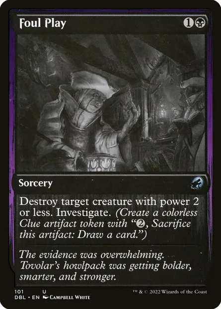 Foul Play, Magic card DBL 101 — Innistrad: Double Feature set