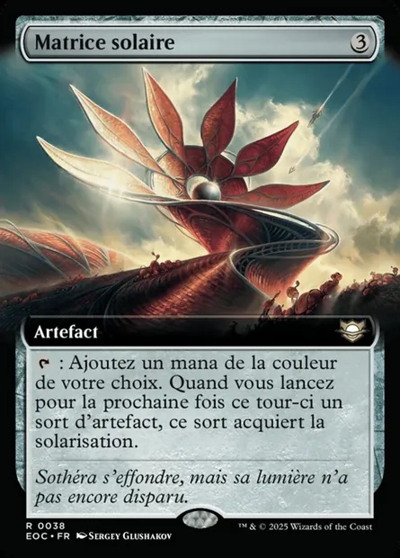 Matrice solaire, carte Magic EOC 38 — extension Edge of Eternities Commander