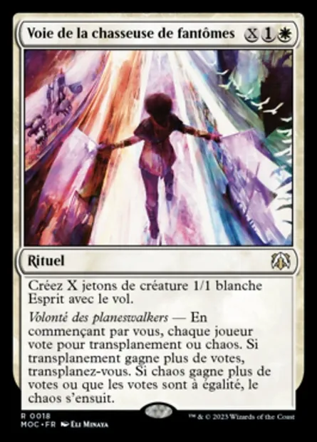 Voie de la chasseuse de fantômes, carte Magic MOC 18 — extension March of the Machine Commander