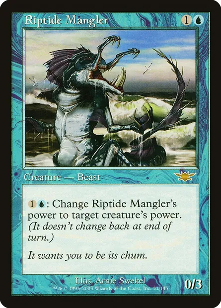 Riptide Mangler, Magic card LGN 51 — Legions set