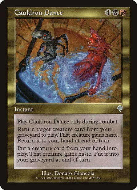 Cauldron Dance, Magic card INV 238 — Invasion set