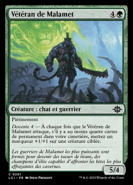 Vétéran de Malamet, carte Magic LCI 201 — extension The Lost Caverns of Ixalan