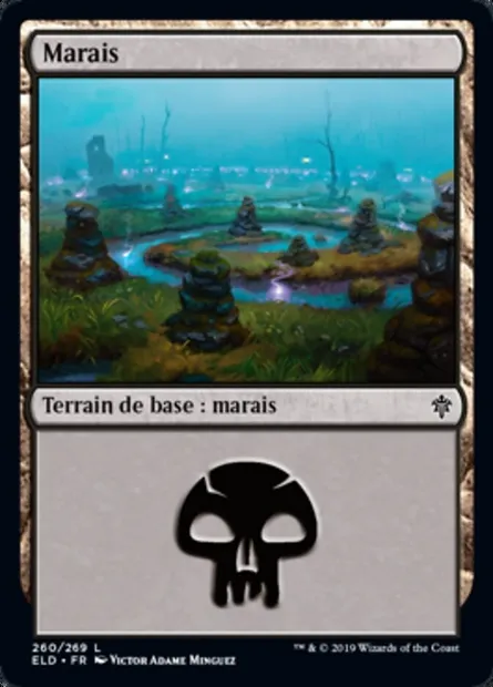 Marais, carte Magic ELD 260 — extension Throne of Eldraine