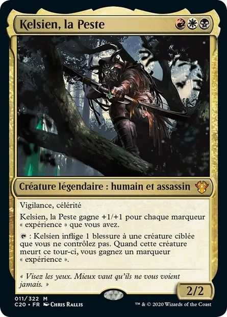 Kelsien, la Peste, carte Magic C20 11 — extension Commander 2020