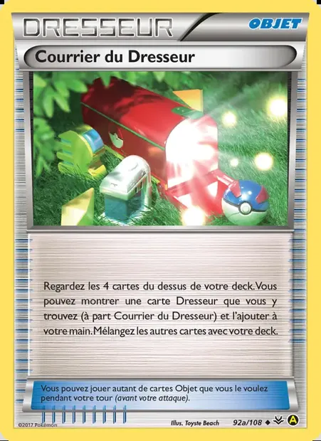 Courrier du Dresseur, carte Pokémon ROS 92a — extension Ciel Rugissant