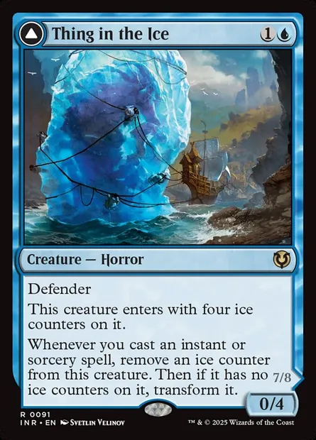 Thing in the Ice // Awoken Horror, Magic card INR 91 — Innistrad Remastered set