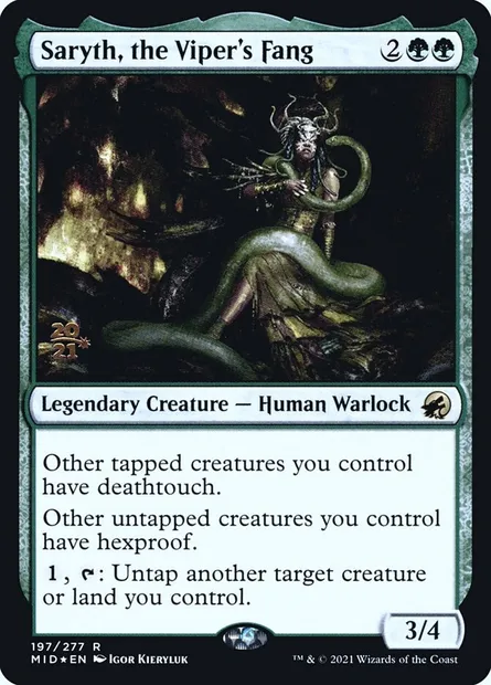 Saryth, the Viper's Fang, Magic card PMID 197s — Innistrad: Midnight Hunt Promos set