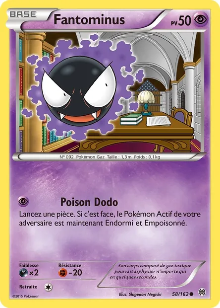 Fantominus, carte Pokémon BKT 58 — extension Impulsion Turbo
