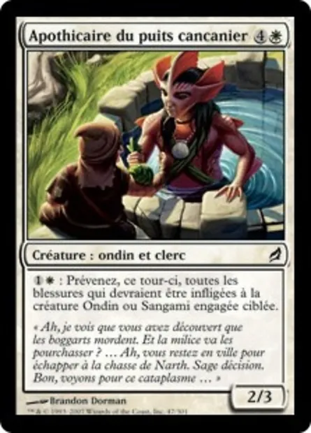 Apothicaire du puits cancanier, carte Magic LRW 47 — extension Lorwyn