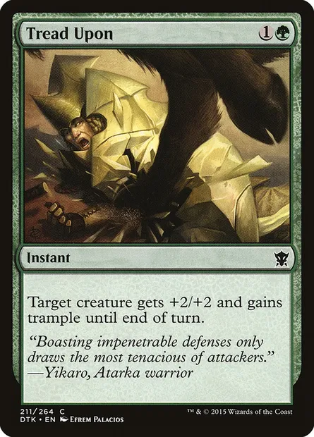 Tread Upon, Magic card DTK 211 — Dragons of Tarkir set