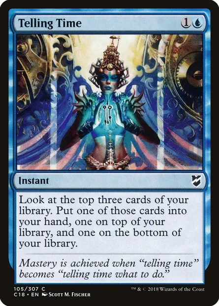 Telling Time, Magic card C18 105 — Commander 2018 set