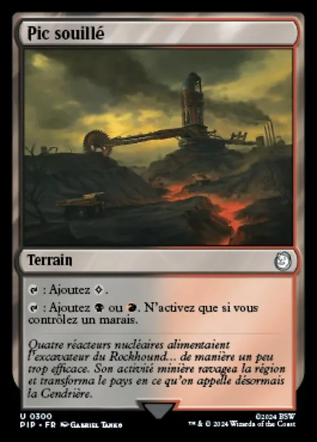 Pic souillé, carte Magic PIP 300 — extension Fallout