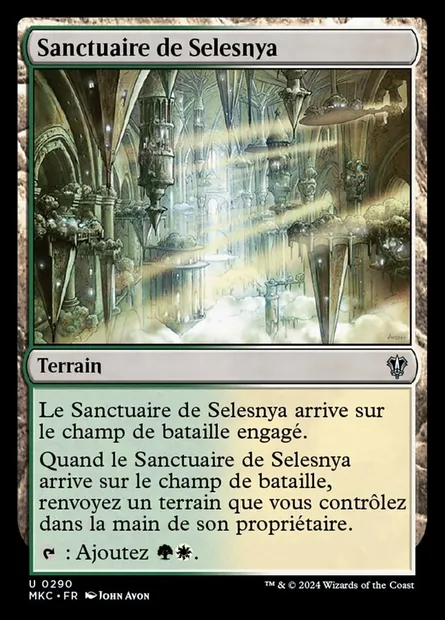 Sanctuaire de Selesnya, carte Magic MKC 290 — extension Murders at Karlov Manor Commander