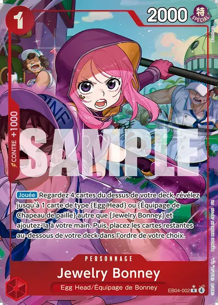 Jewelry Bonney, carte One Piece EB04-002 — extension EGGHEAD CRISIS
