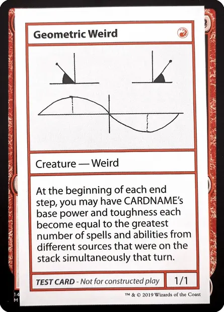 Geometric Weird, carte Magic CMB2 69 — extension Mystery Booster Playtest Cards 2021