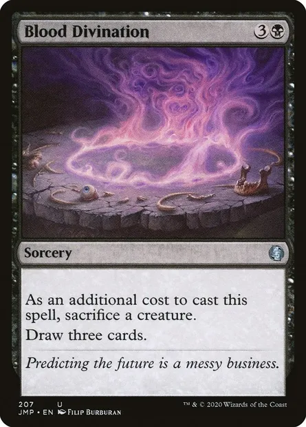 Divination de sang, carte Magic JMP 207 — extension Jumpstart