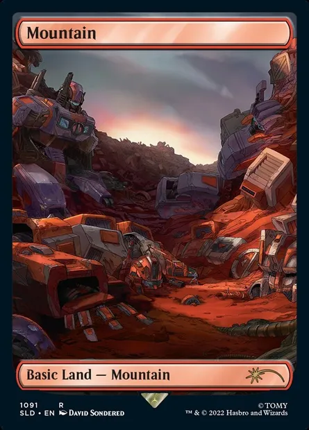 Mountain, Magic card SLD 1091 — Secret Lair Drop set