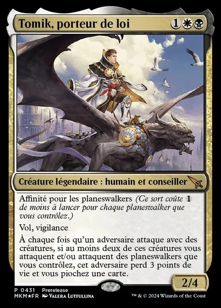 Tomik, porteur de loi, carte Magic MKM 431 — extension Murders at Karlov Manor