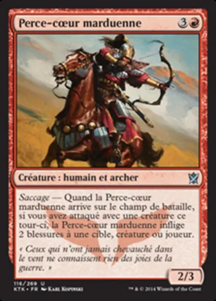 Perce-cœur marduenne, carte Magic KTK 116 — extension Les Khans de Tarkir