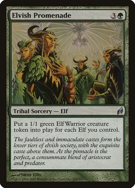 Elvish Promenade, Magic card LRW 208 — Lorwyn set