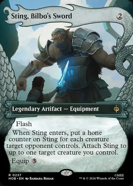 Sting, Bilbo's Sword, Magic card HOB 237 — The Hobbit set