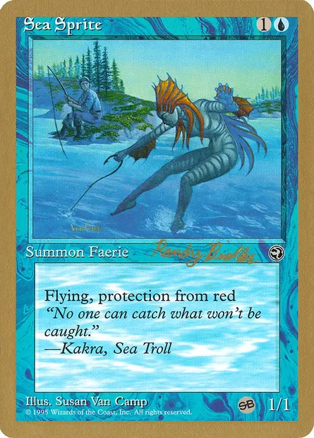 Sea Sprite, Magic card WC98 rb38sb — World Championship Decks 1998 set
