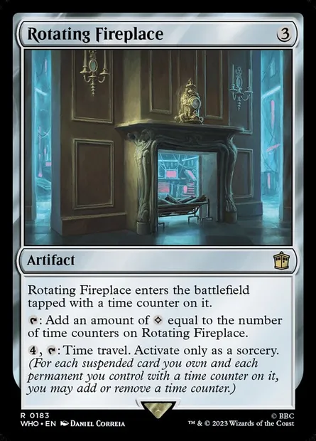 Rotating Fireplace, Magic card WHO 183 — Doctor Who set