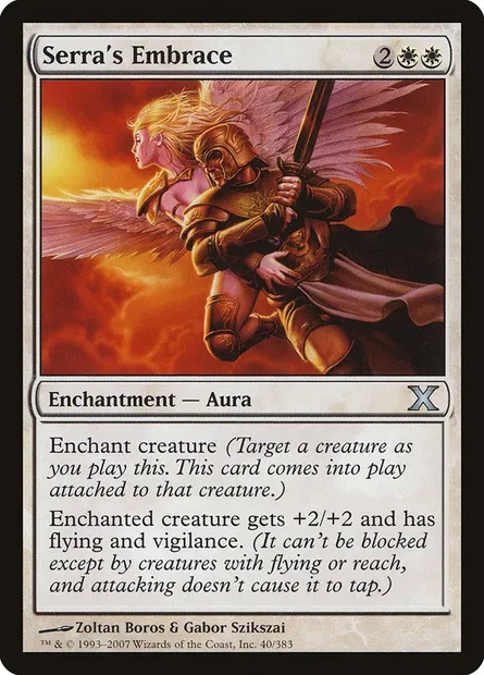 Serra's Embrace, Magic card 10E 40 — Tenth Edition set